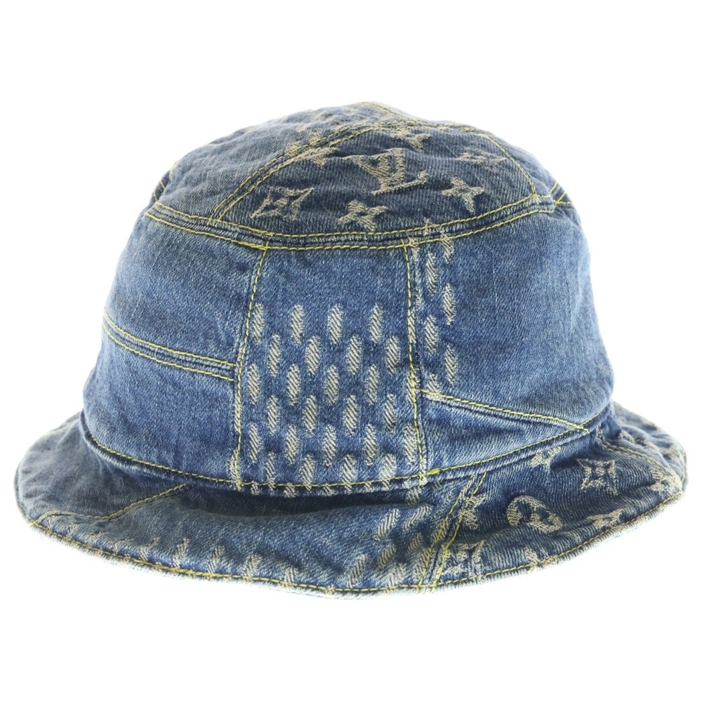 LOUIS VUITTON(ルイヴィトン) ×NIGO ニゴー ポネ・デニム バケットハット 帽子 インディゴ MP3242 レディース