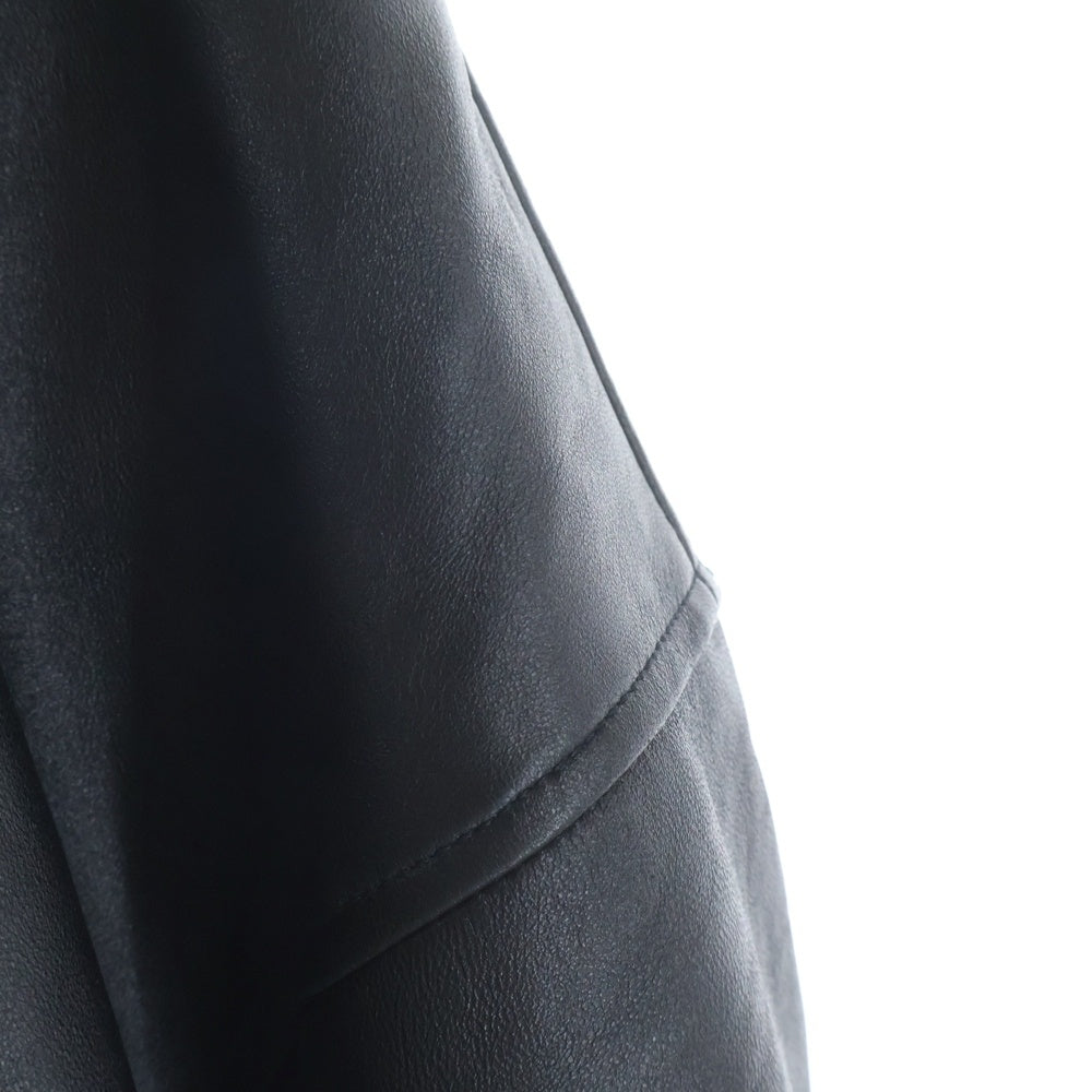 BALENCIAGA GOLF(バレンシアガゴルフ) Smooth Grainy Leather Blouson スムースレザーブルゾン ジャケット ブラック 850010 TSS02