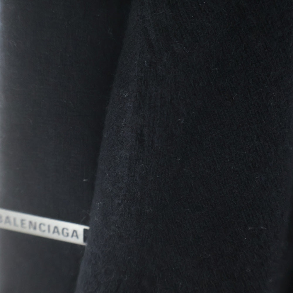 BALENCIAGA(バレンシアガ) ダブルフェイスウール ニットセーター ブラック