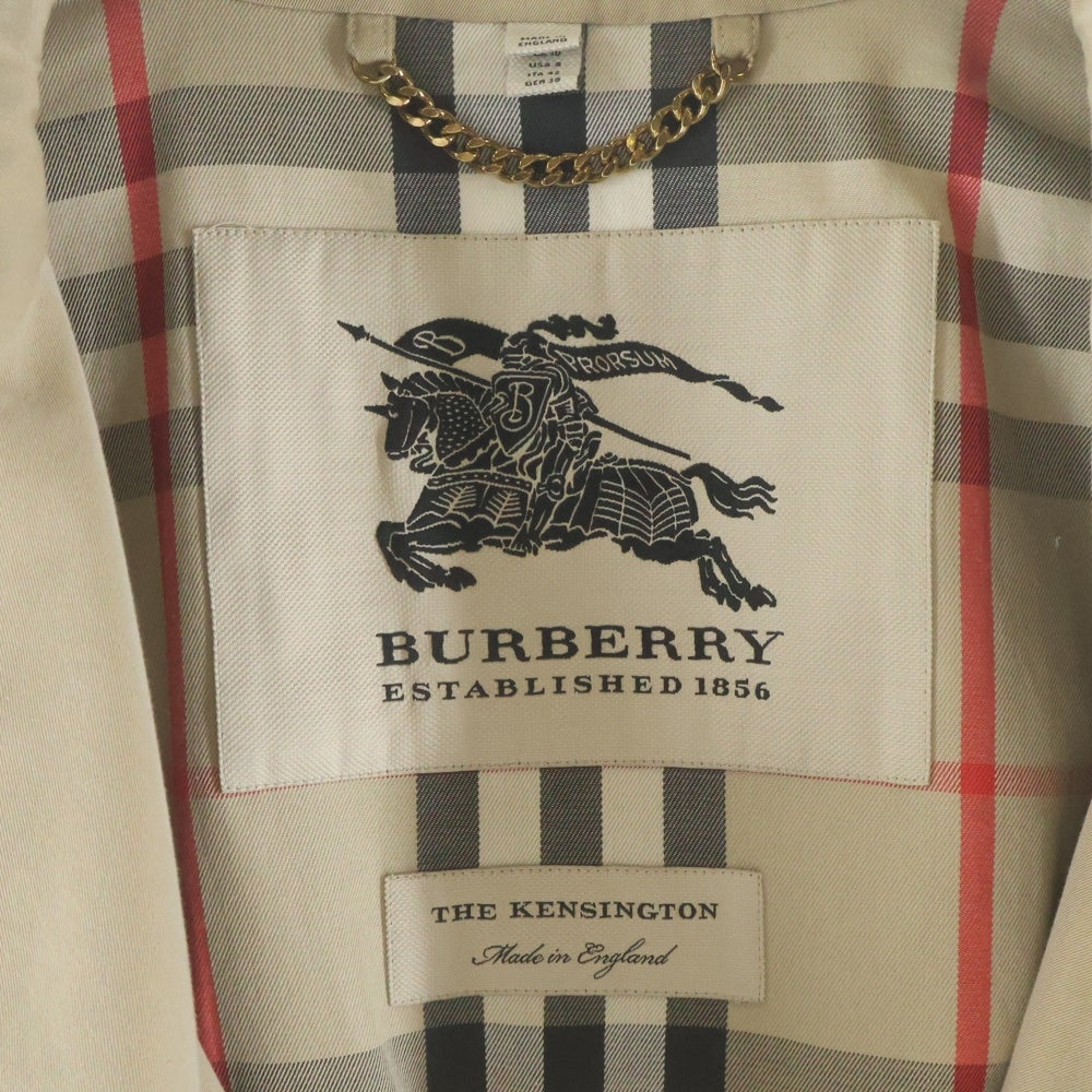 BURBERRY(バーバリー) 裏地ノバチェック柄 トレンチコート ベージュ 3900461 レディース