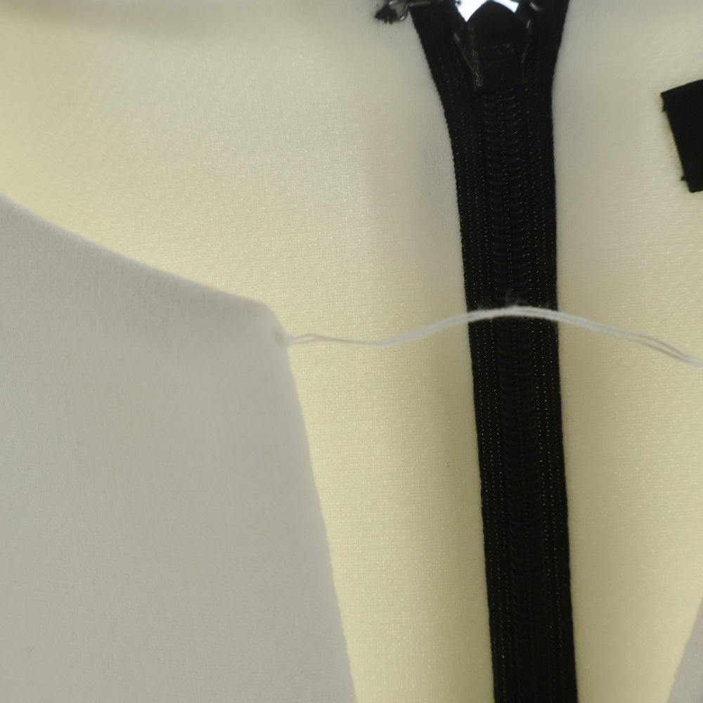 YOKO CHAN(ヨーコ チャン) パール装飾 ノースリーブ ミディアムワンピース ドレス ホワイト レディース