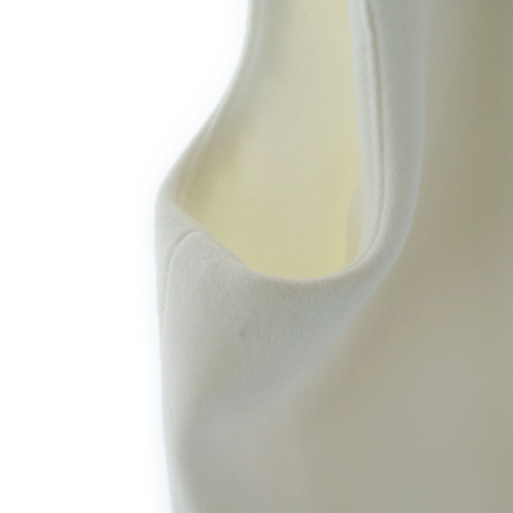 YOKO CHAN(ヨーコ チャン) パール装飾 ノースリーブ ミディアムワンピース ドレス ホワイト レディース