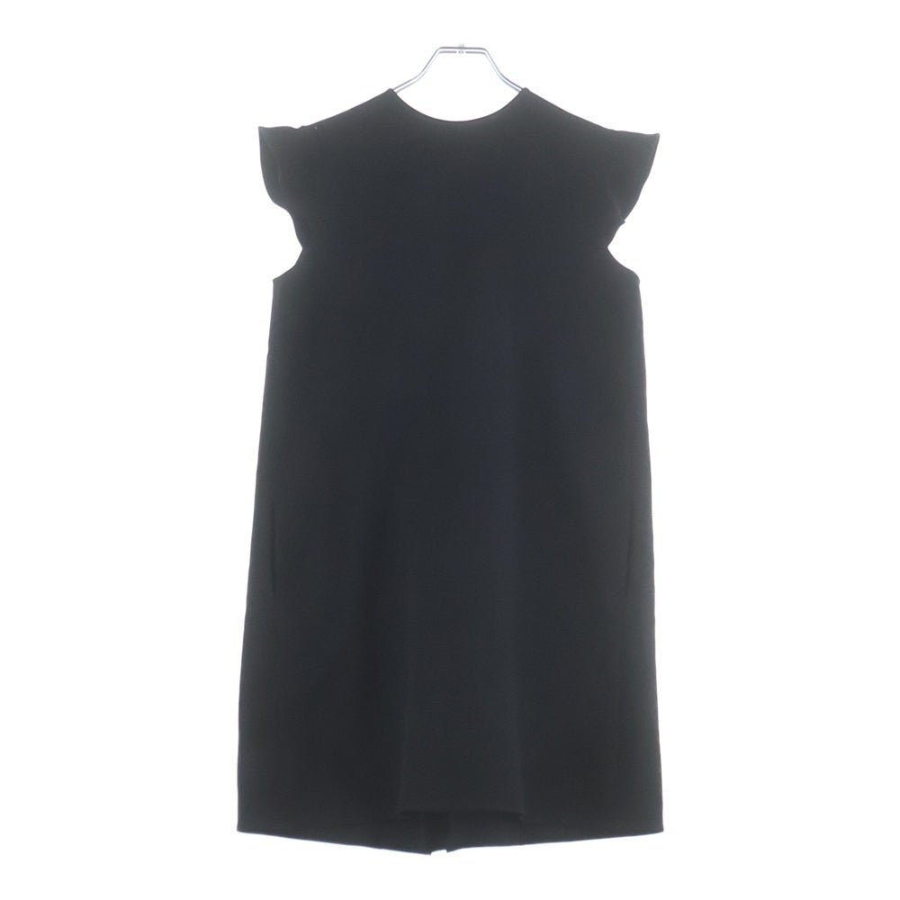 YOKO CHAN(ヨーコ チャン) バックパール装飾 ノースリーブ ミディアムワンピース ブラック レディース