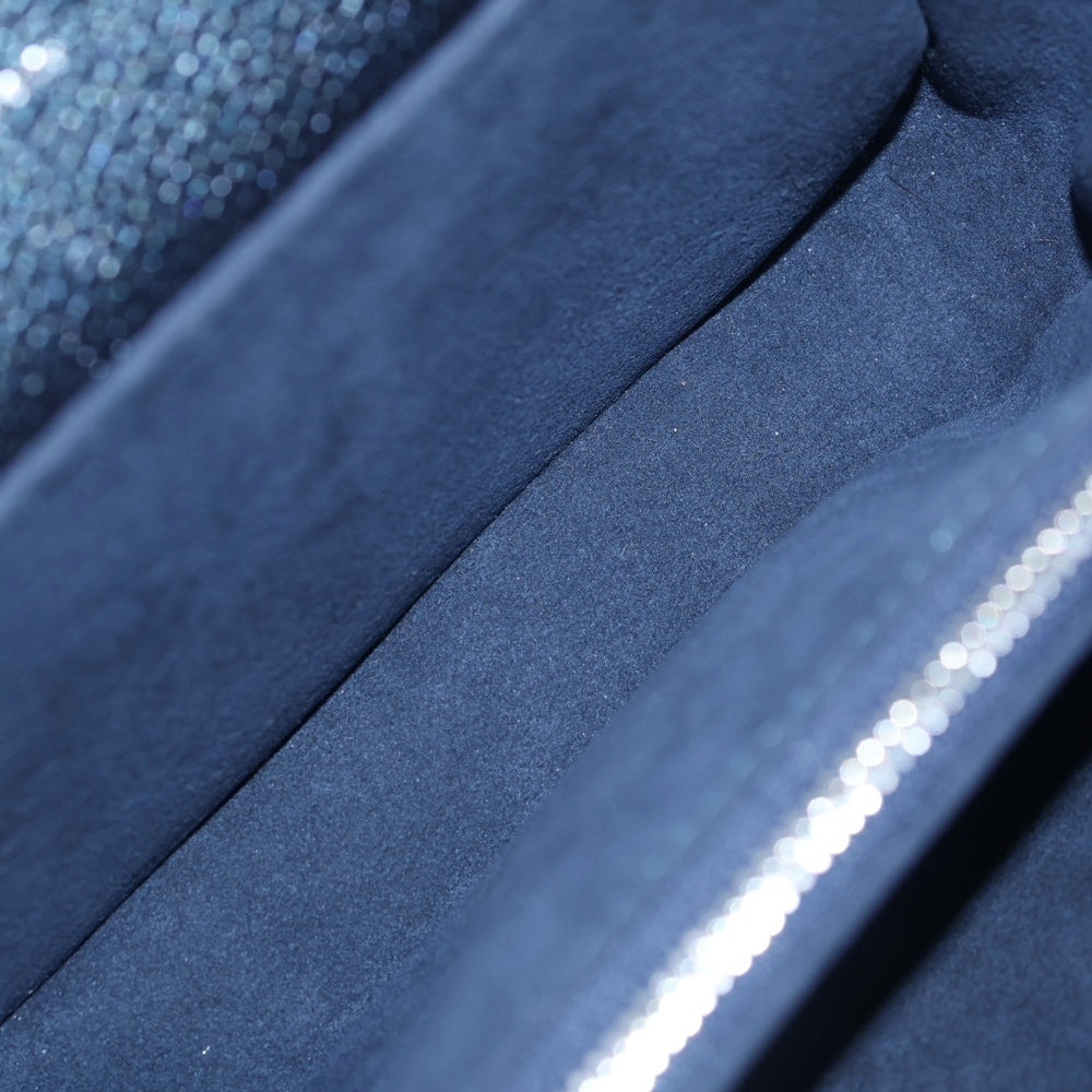 LOUIS VUITTON(ルイヴィトン) ポシェット メティス EW モノグラム アンプラント レザー 2WAY チェーン ショルダーバッグ シルバー金具 ネイビー M26456 レディース