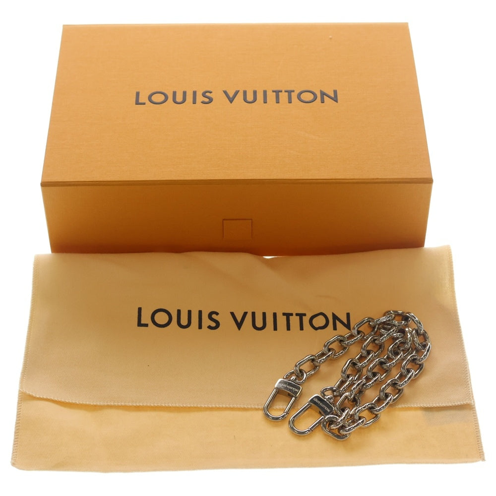 LOUIS VUITTON(ルイヴィトン) ポシェット メティス EW モノグラム アンプラント レザー 2WAY チェーン ショルダーバッグ シルバー金具 ネイビー M26456 レディース