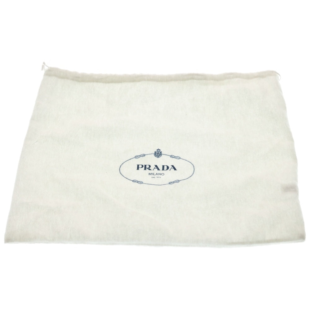 PRADA(プラダ) スモールパデッド Re-Nylon ショルダーバッグ ブラック レザー×ナイロン 1BD313 ブラック金具 レディース