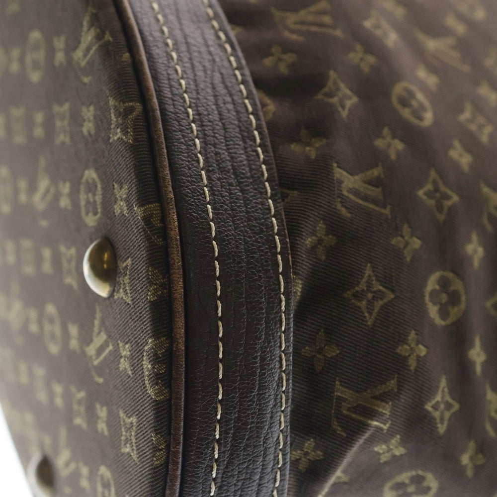 LOUIS VUITTON(ルイヴィトン) モノグラムミニ バケットPM ハンドバッグ トートバッグ ブラウン レザー×キャンバス M95226 ゴールド金具 レディース