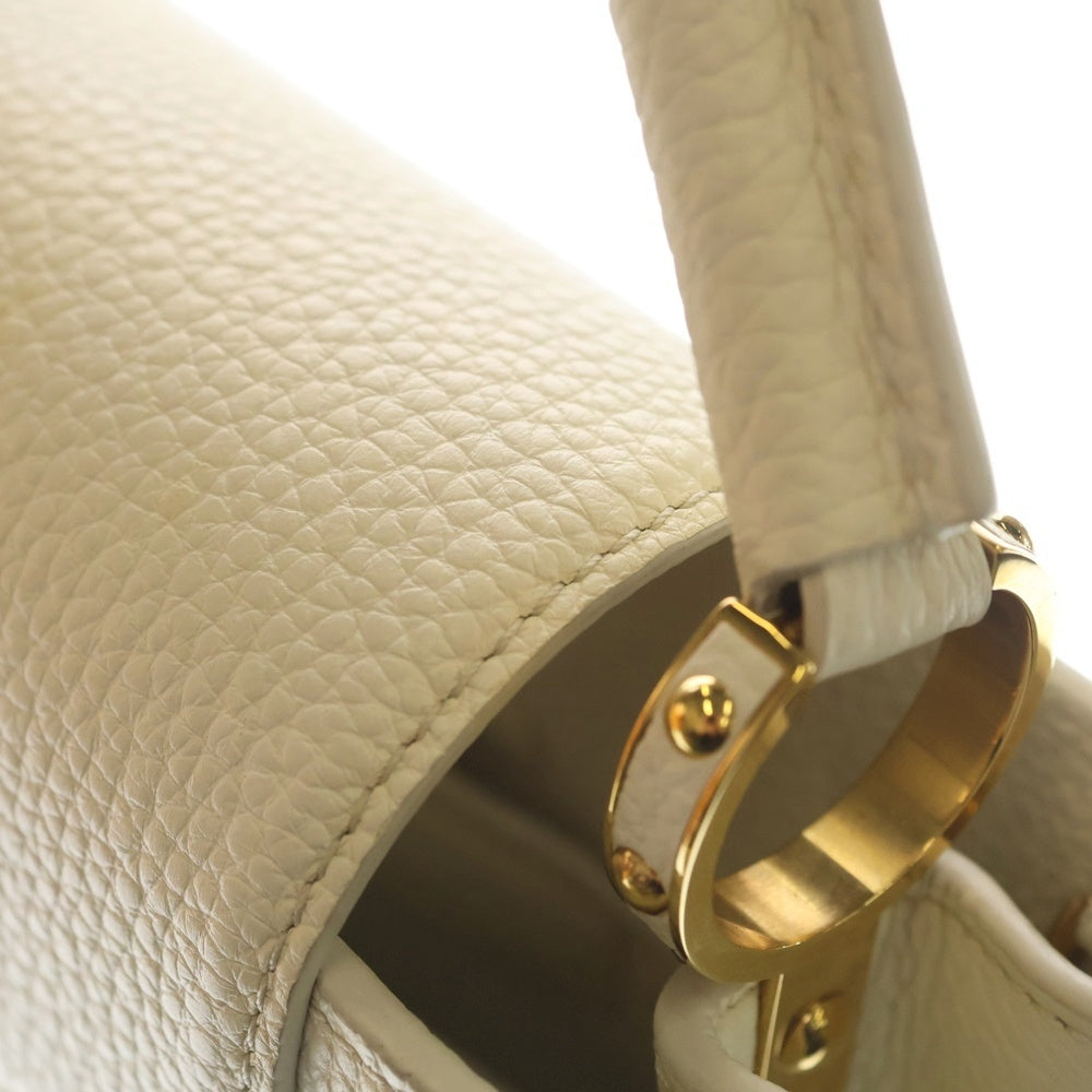 LOUIS VUITTON(ルイヴィトン) カプシーヌBB トリヨンレザー 2WAYバッグ ショルダーバッグ ハンドバッグ ホワイト レザー M55832 ゴールド金具 レディース