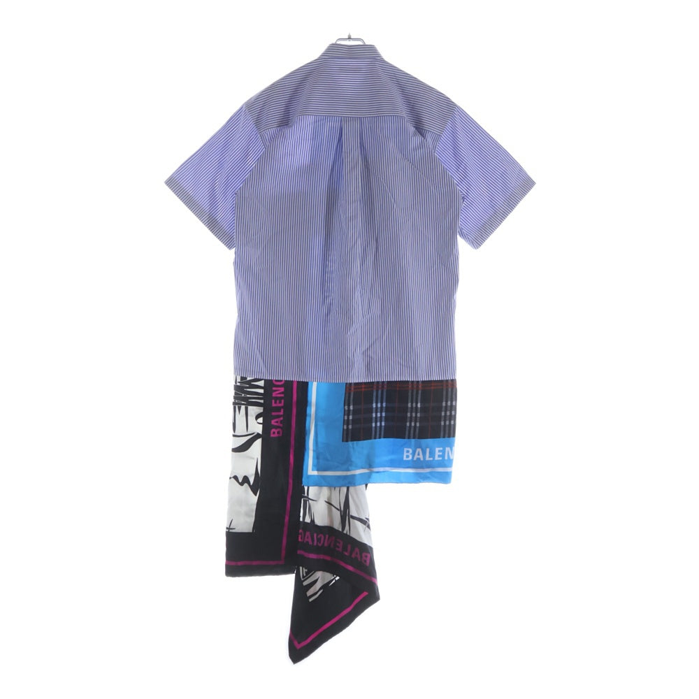 BALENCIAGA(バレンシアガ) 19SS スカーフドッキングシャツ ロングシャツ ワンピース 556248 #34 レディース