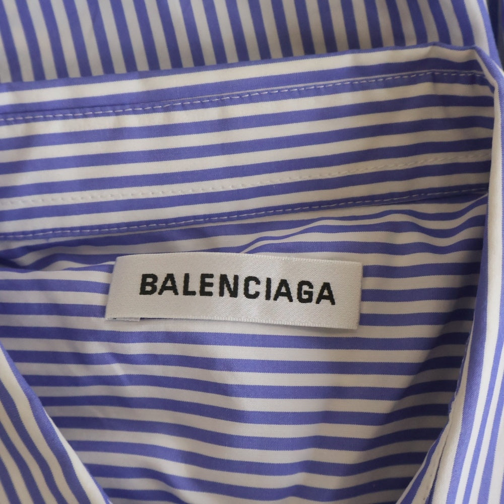 BALENCIAGA(バレンシアガ) 19SS スカーフドッキングシャツ ロングシャツ ワンピース 556248 #34 レディース