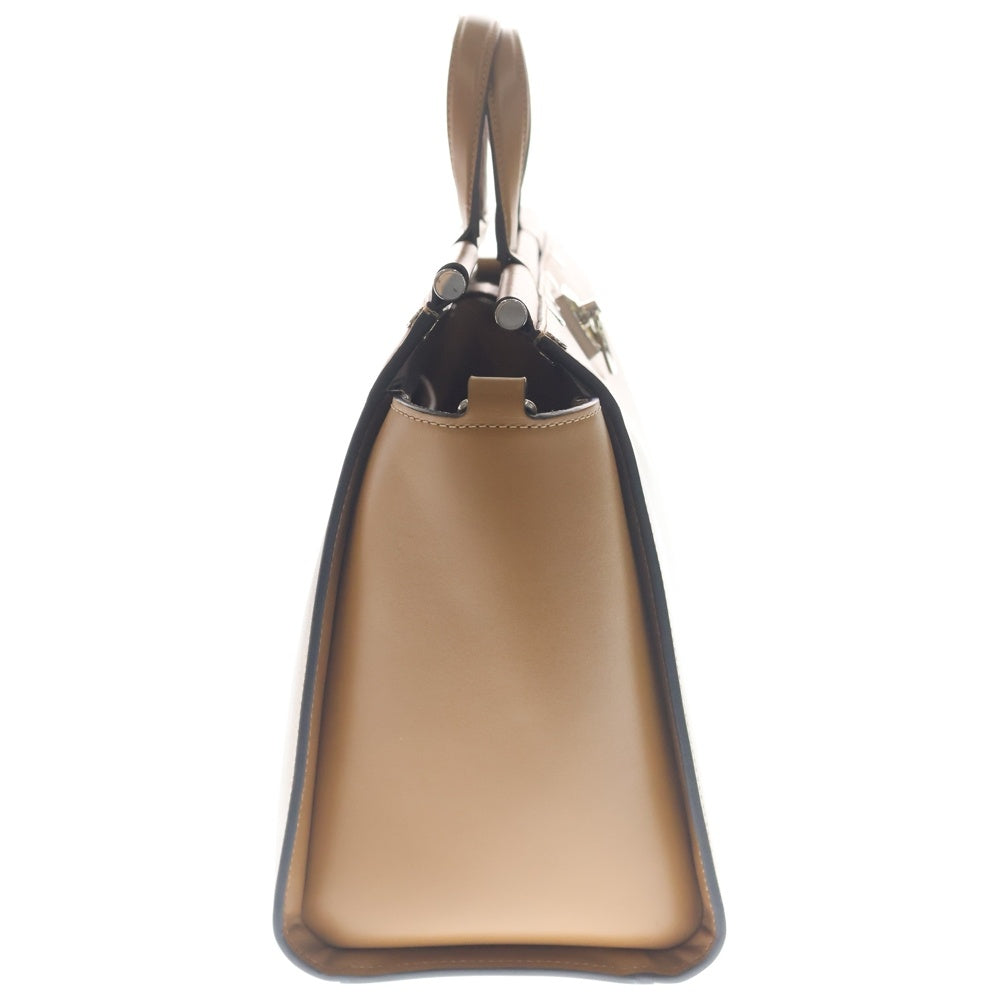 Mulberry(マルベリー) レザー 2WAY ハンド ショルダーバッグ シルバー金具 ブラウン レディース