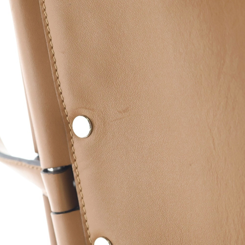 Mulberry(マルベリー) レザー 2WAY ハンド ショルダーバッグ シルバー金具 ブラウン レディース