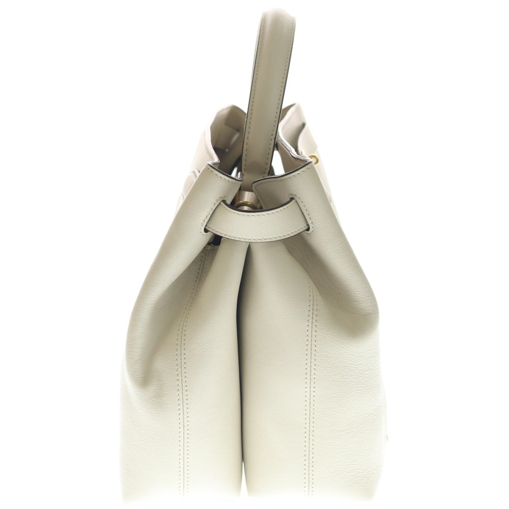 Mulberry(マルベリー) イズリントン レザー 2WAY ハンド ショルダーバッグ ゴールド金具 アイボリー レディース