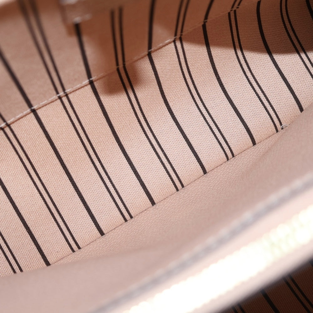 LOUIS VUITTON(ルイヴィトン) モンテーニュMM モノグラムアンプラント レザー 2WAY ハンド ショルダーバッグ ゴールド金具 ベージュ M41682 レディース