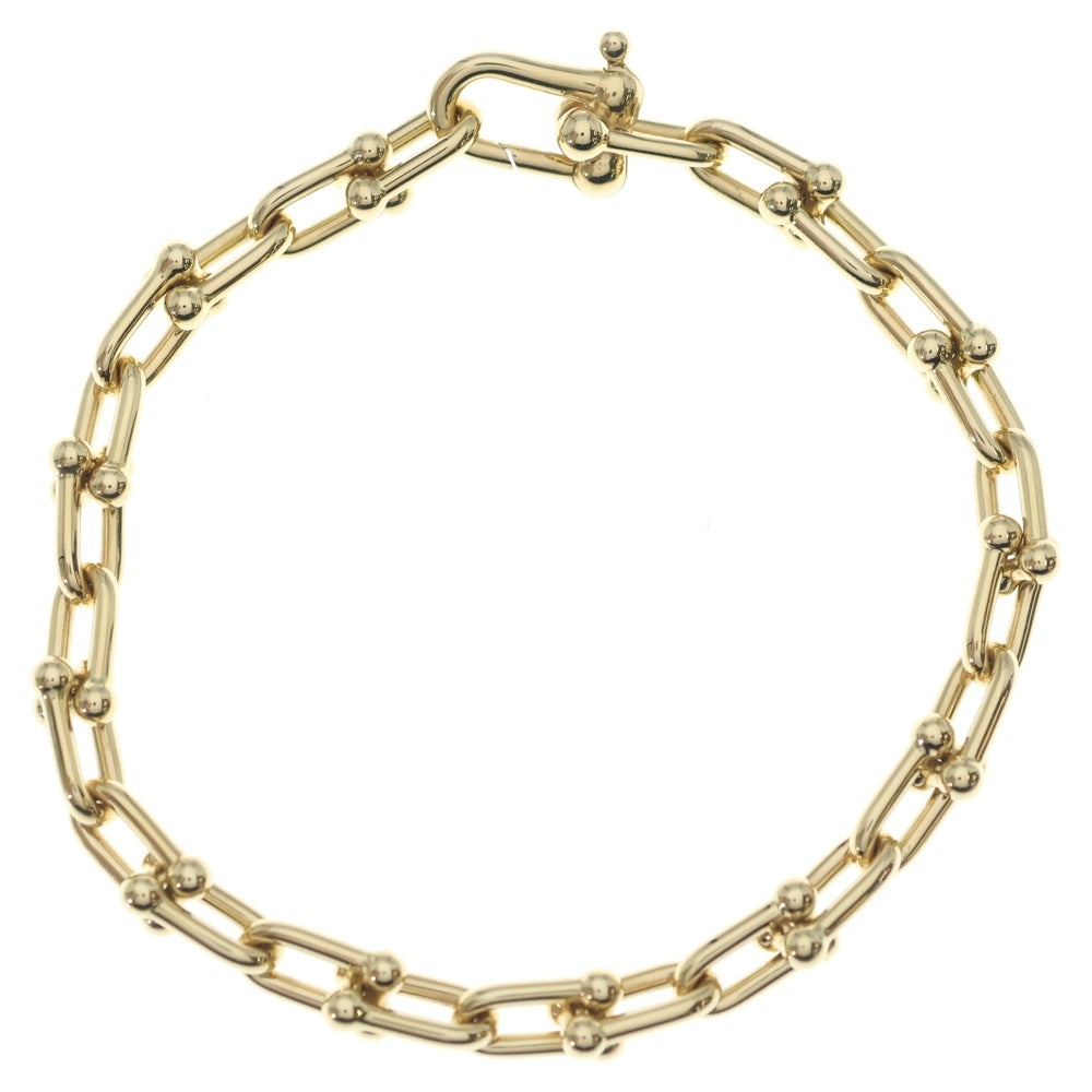 TIFFANY & Co.(ティファニー) ハードウェア ブレスレット チェーン ゴールド スモールリンク 750YG 17.1g レディース