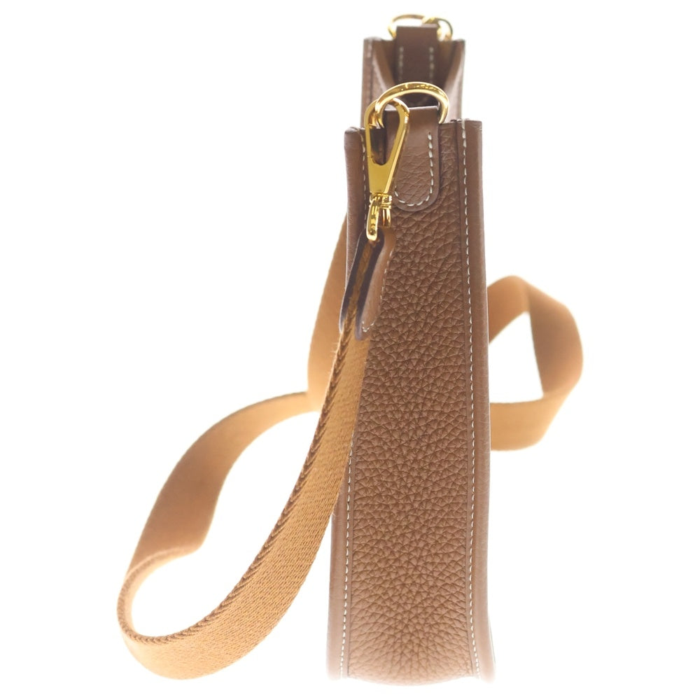 HERMES(エルメス) エヴリンTPM ゴールド トリヨンクレマンス ショルダーバッグ ミニバッグ ブラウン レザー ゴールド金具 レディース