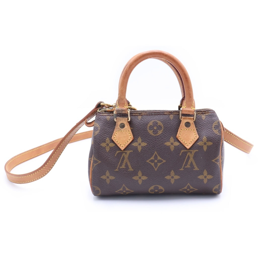 LOUIS VUITTON(ルイヴィトン) モノグラム PVCレザー ミニスピーディ ハンドバッグ ブラウン M41534 レディース