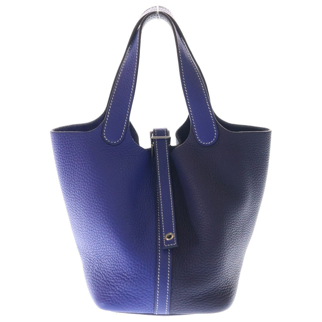 HERMES(エルメス) ピコタン カザックPM ブルー系×ネイビー系 トリヨン シルバー金具 Z刻印 レディース