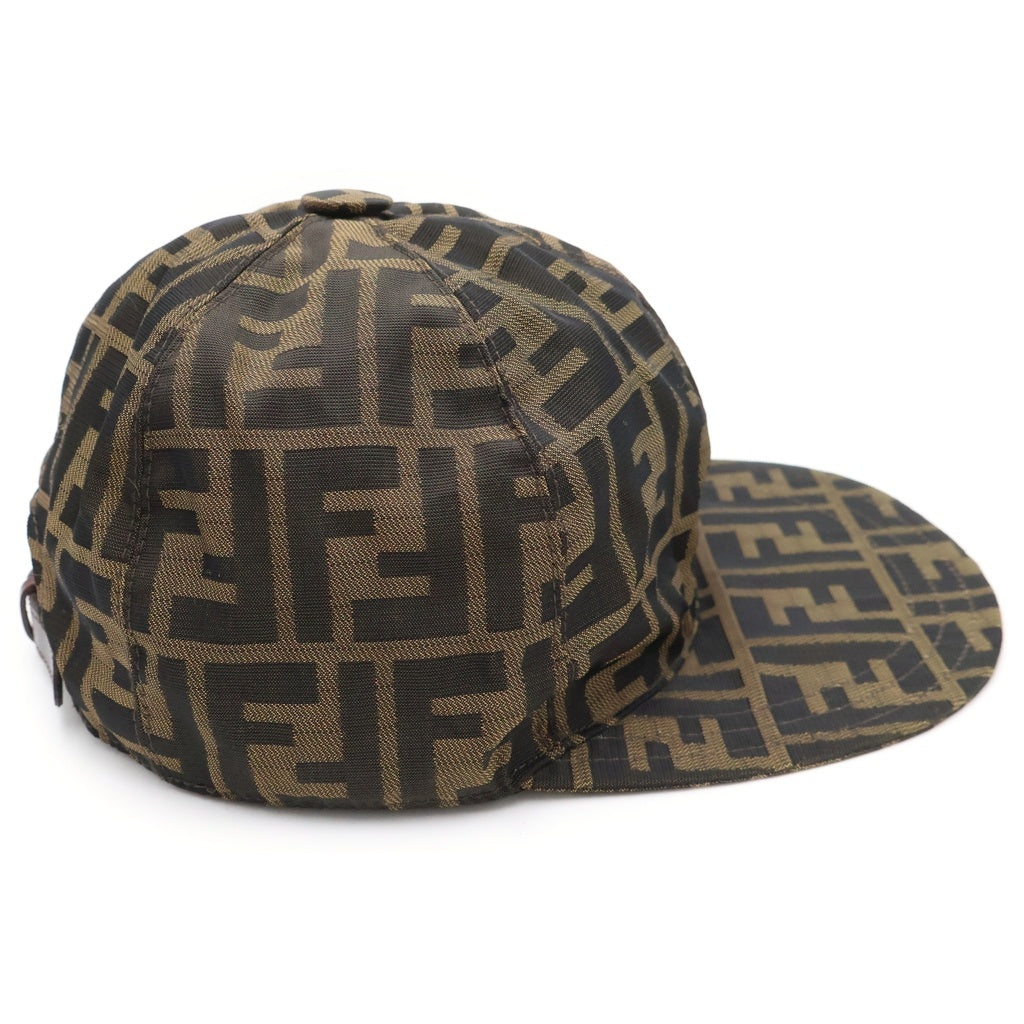 FENDI(フェンディ) ズッカ総柄 ベースボールキャップ 帽子 ブラウン レディース