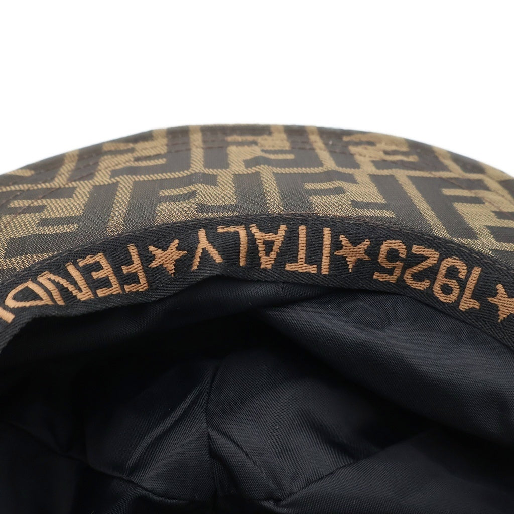 FENDI(フェンディ) ズッカ総柄 ベースボールキャップ 帽子 ブラウン レディース