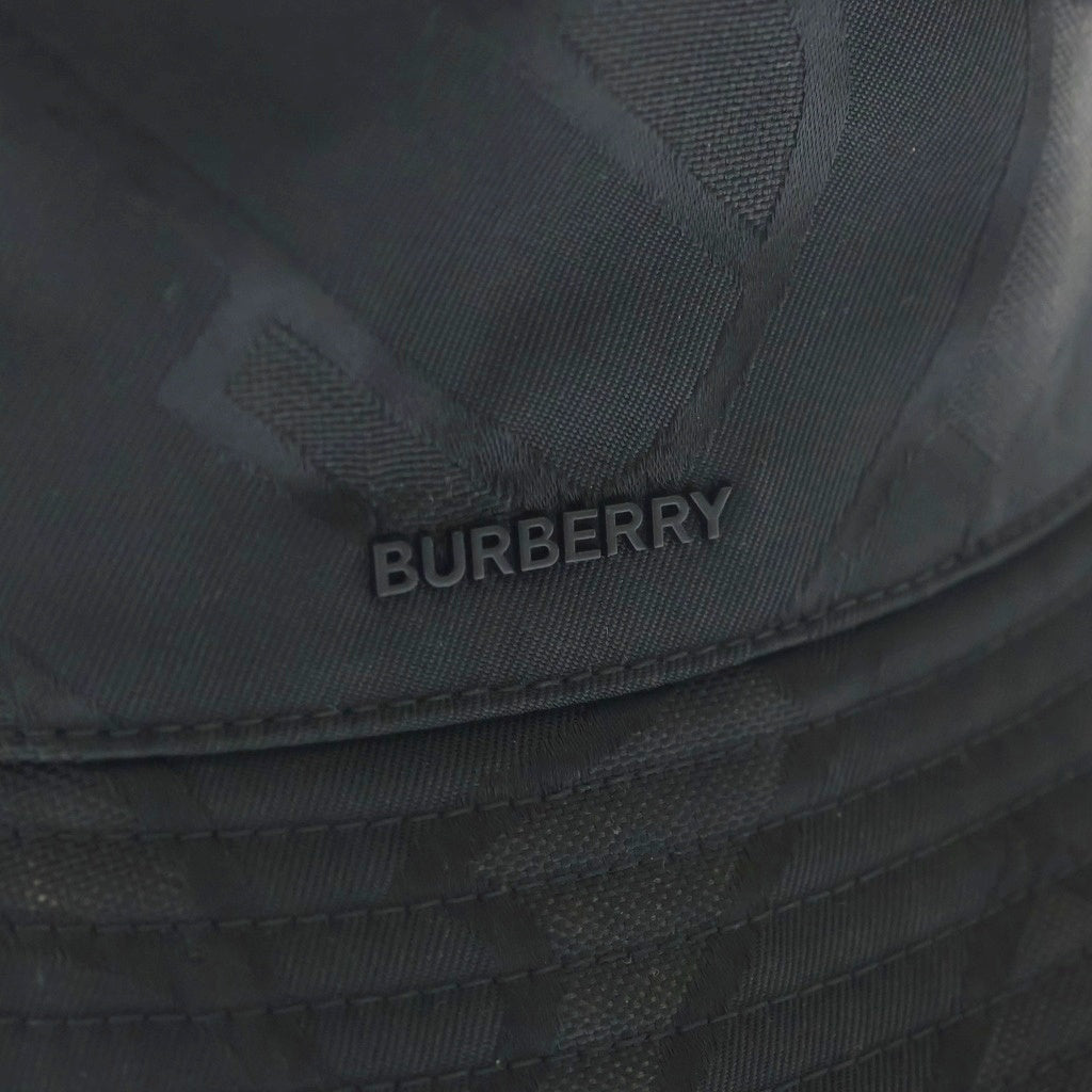 BURBERRY(バーバリー) TBロゴ ジャガード 総柄 バケットハット ブラック 8048768