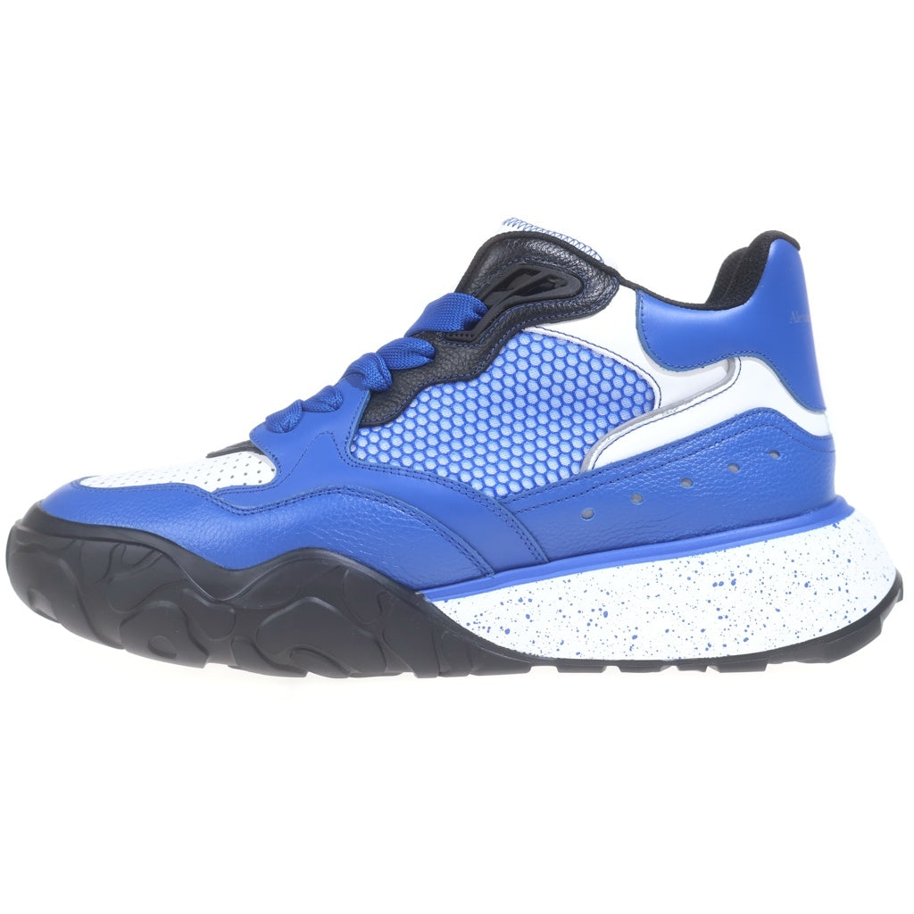 Alexander McQueen(アレキサンダーマックイーン) コートトレーナー ウルトラマリン レザー レースアップ ミッドカットシューズ スニーカー ブルー 705122