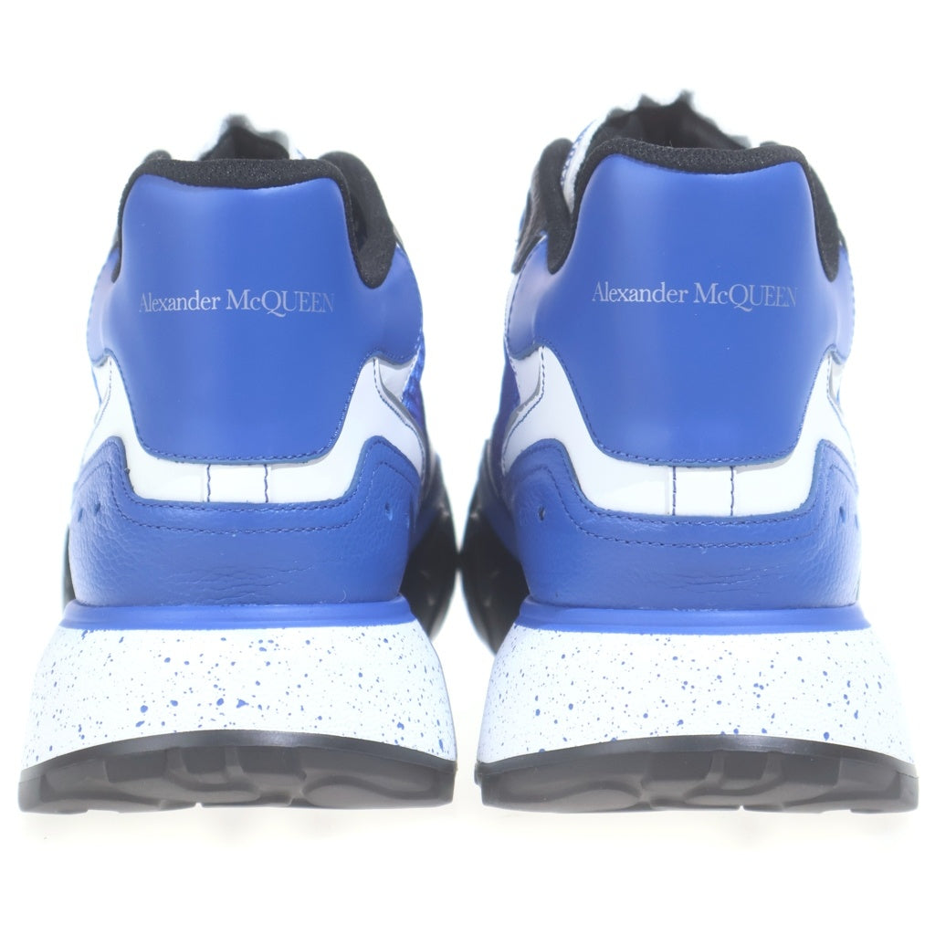 Alexander McQueen(アレキサンダーマックイーン) コートトレーナー ウルトラマリン レザー レースアップ ミッドカットシューズ スニーカー ブルー 705122