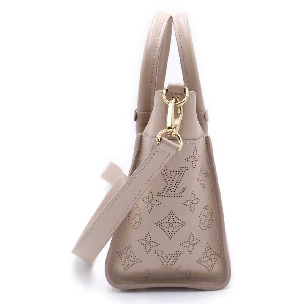 LOUIS VUITTON(ルイヴィトン) オンマイサイドPM モノグラムマヒナ レザー 2WAY ハンド ショルダーバッグ ゴールド金具 ベージュ M20600 レディース