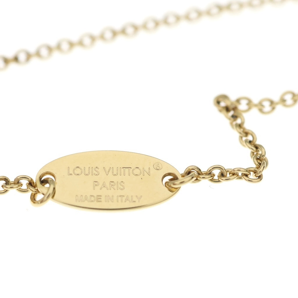 LOUIS VUITTON(ルイヴィトン) LV アイコニック エナメル チェーン ネックレス ピンク M01215 レディース