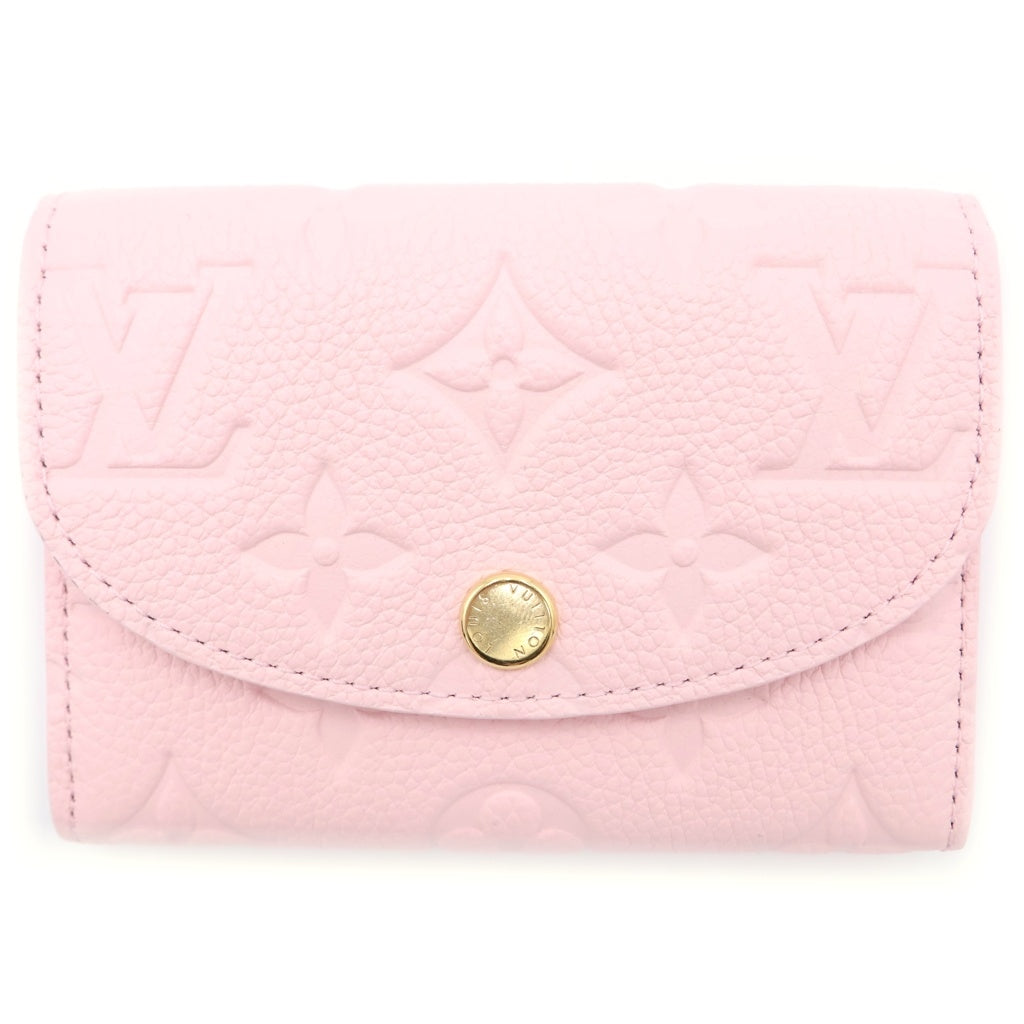LOUIS VUITTON(ルイヴィトン) モノグラムアンプラント コンフェッティピンク ポルトモネロザリ コンパクトウォレット 財布 ゴールド金具 ピンク M29450 レディース
