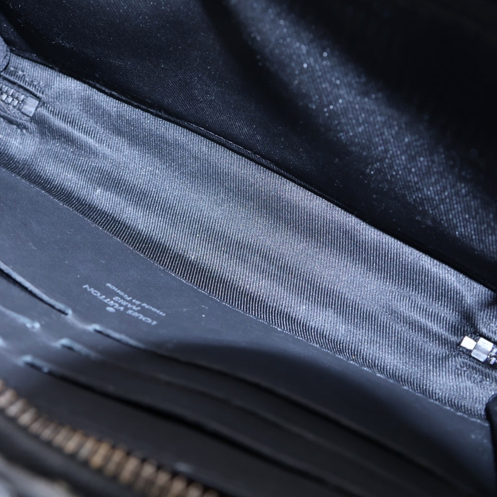LOUIS VUITTON(ルイヴィトン) モノグラム アンプラント ソフトトランク ウォレット ショルダーバッグ ミニバッグ ブラック レザー M80224 ブラック金具 レディース