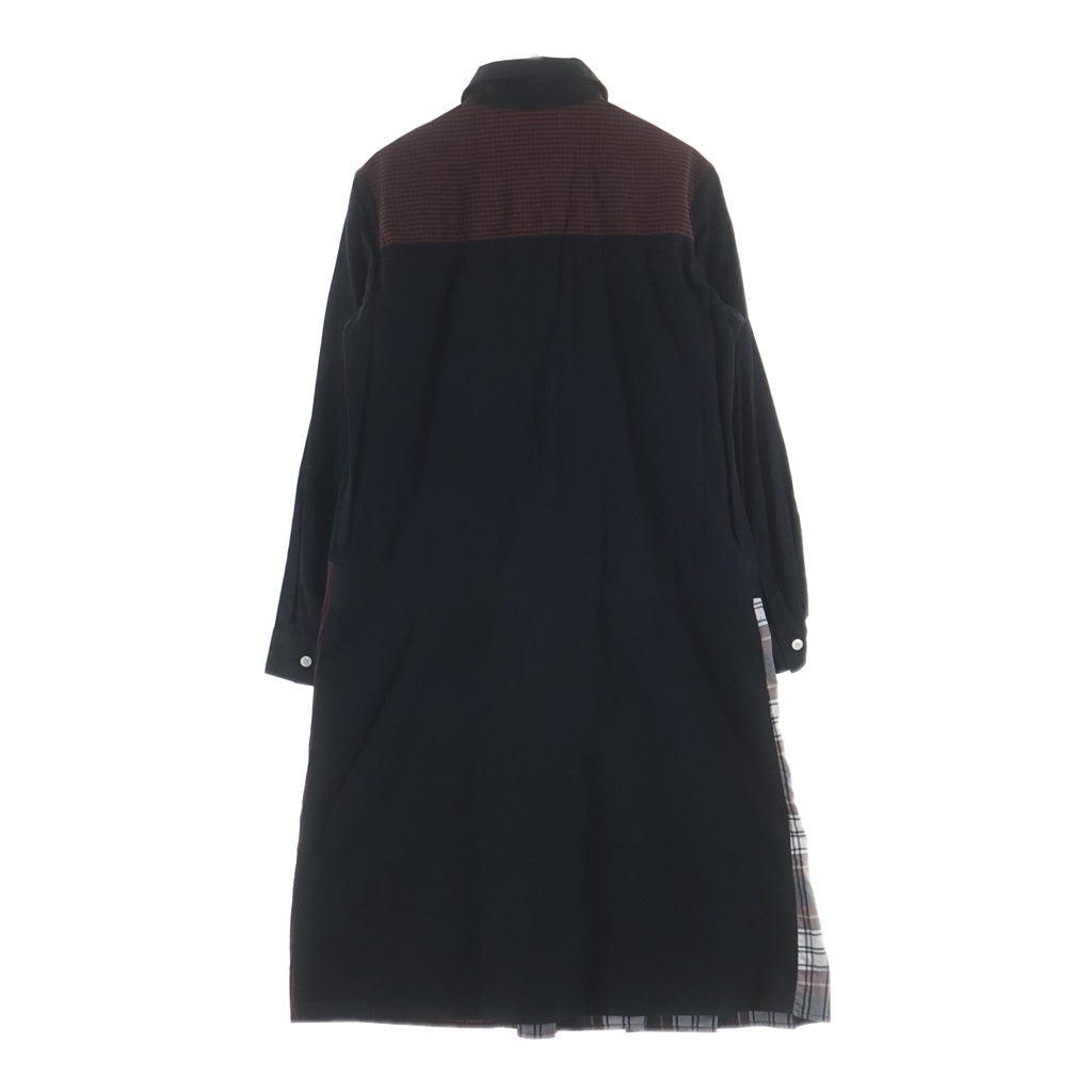 FRED PERRY(フレッドペリー) チェック切り替え長袖シャツワンピース