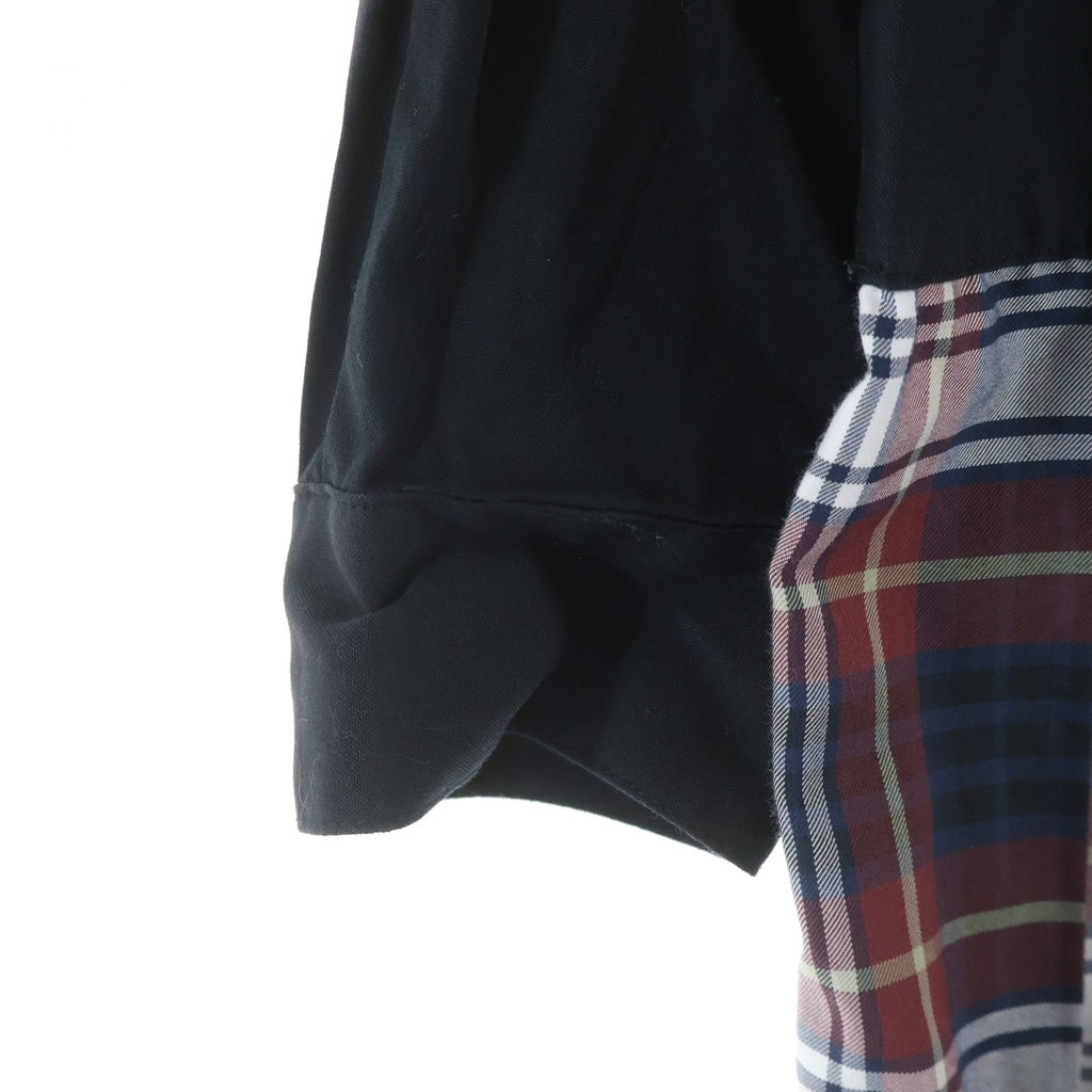 FRED PERRY(フレッドペリー) チェック切り替え長袖シャツワンピース