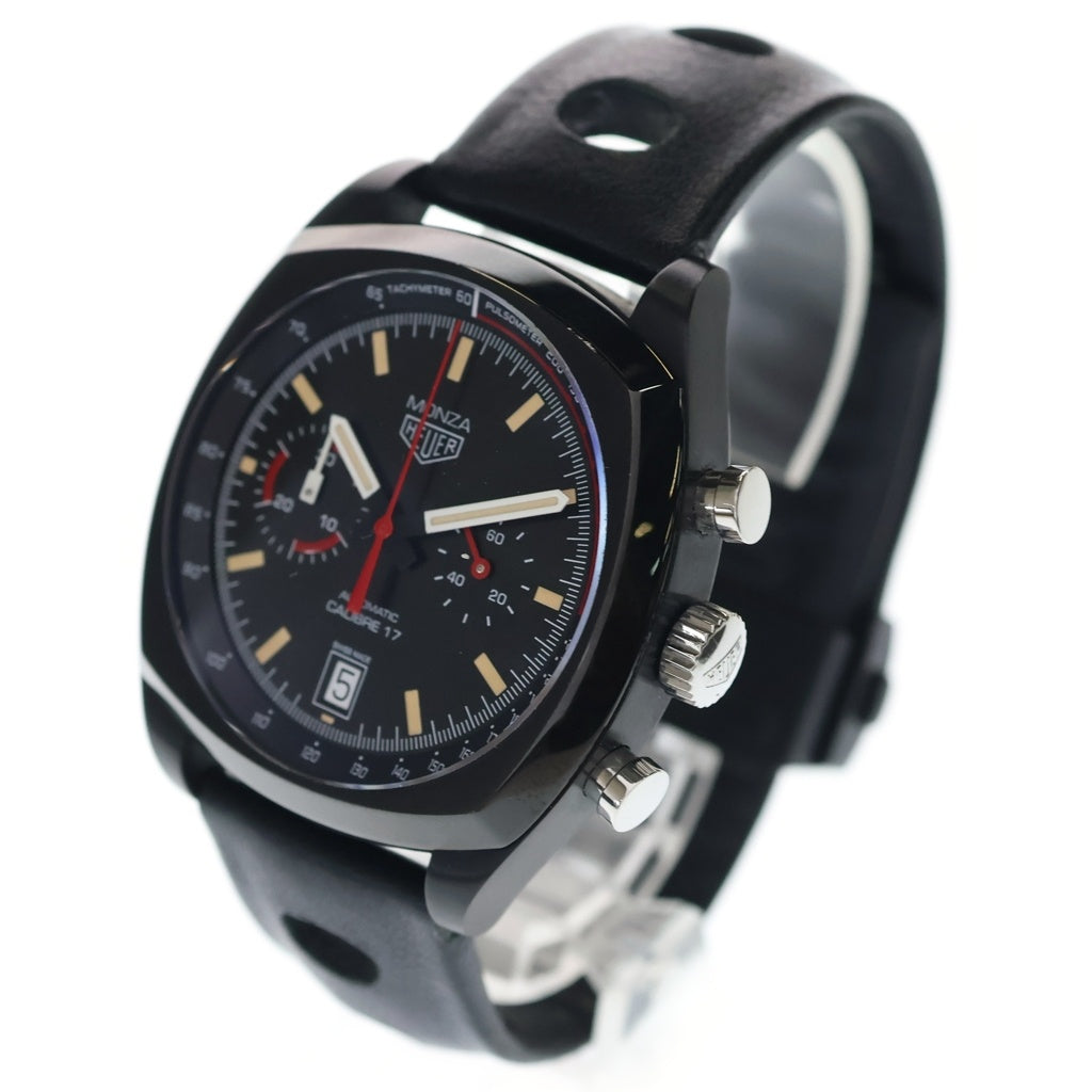TAG HEUER(タグホイヤー) モンツァ キャリバー17 40周年記念モデル 黒文字盤 自動巻き Ti×革/AT CR2080