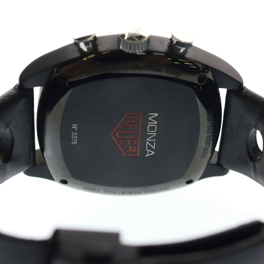 TAG HEUER(タグホイヤー) モンツァ キャリバー17 40周年記念モデル 黒文字盤 自動巻き Ti×革/AT CR2080