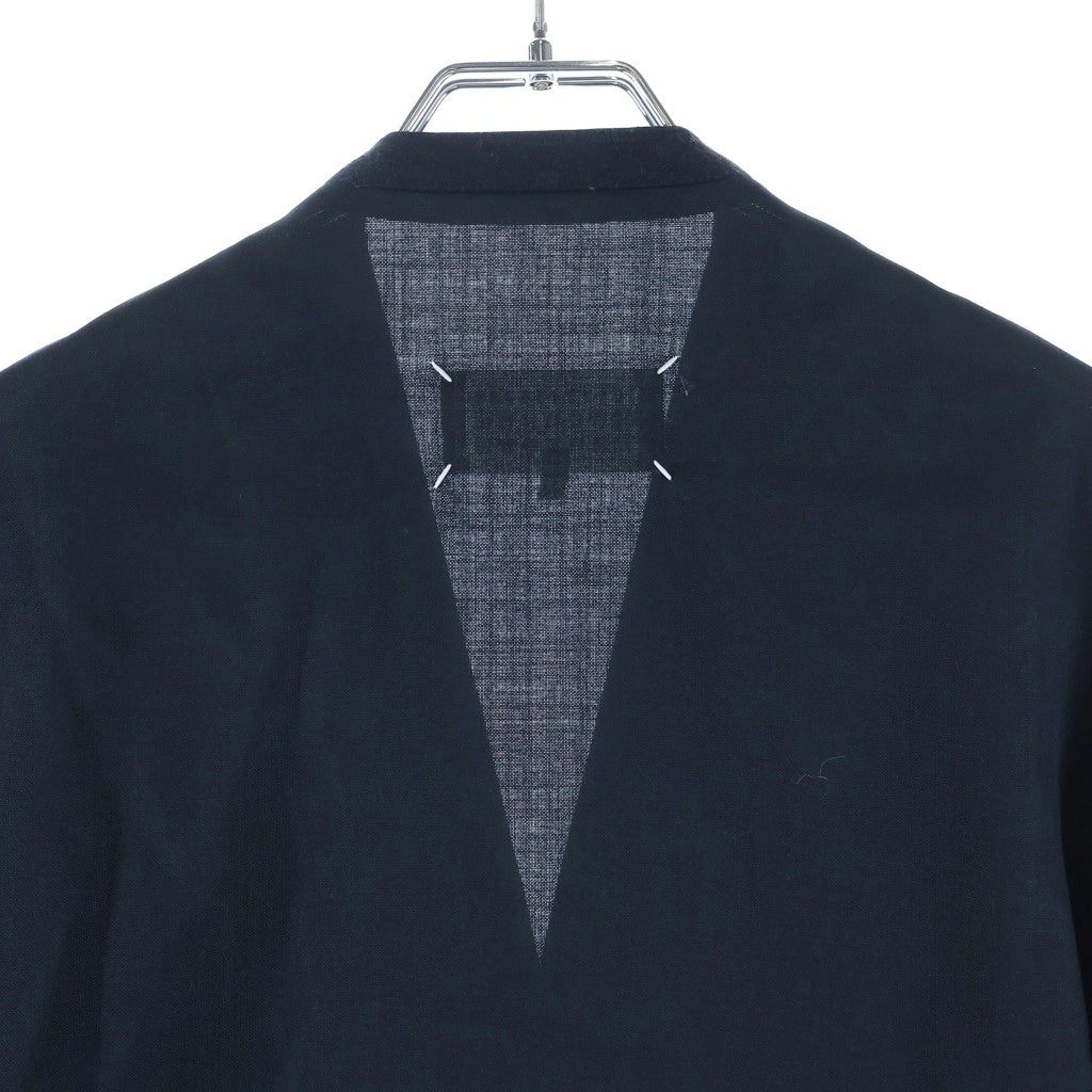 MM6 Maison Margiela(エムエムシックスメゾンマルジェラ) 21SS/ノーカラージャケット 44 ブラック コットン S50BN0370 S44330