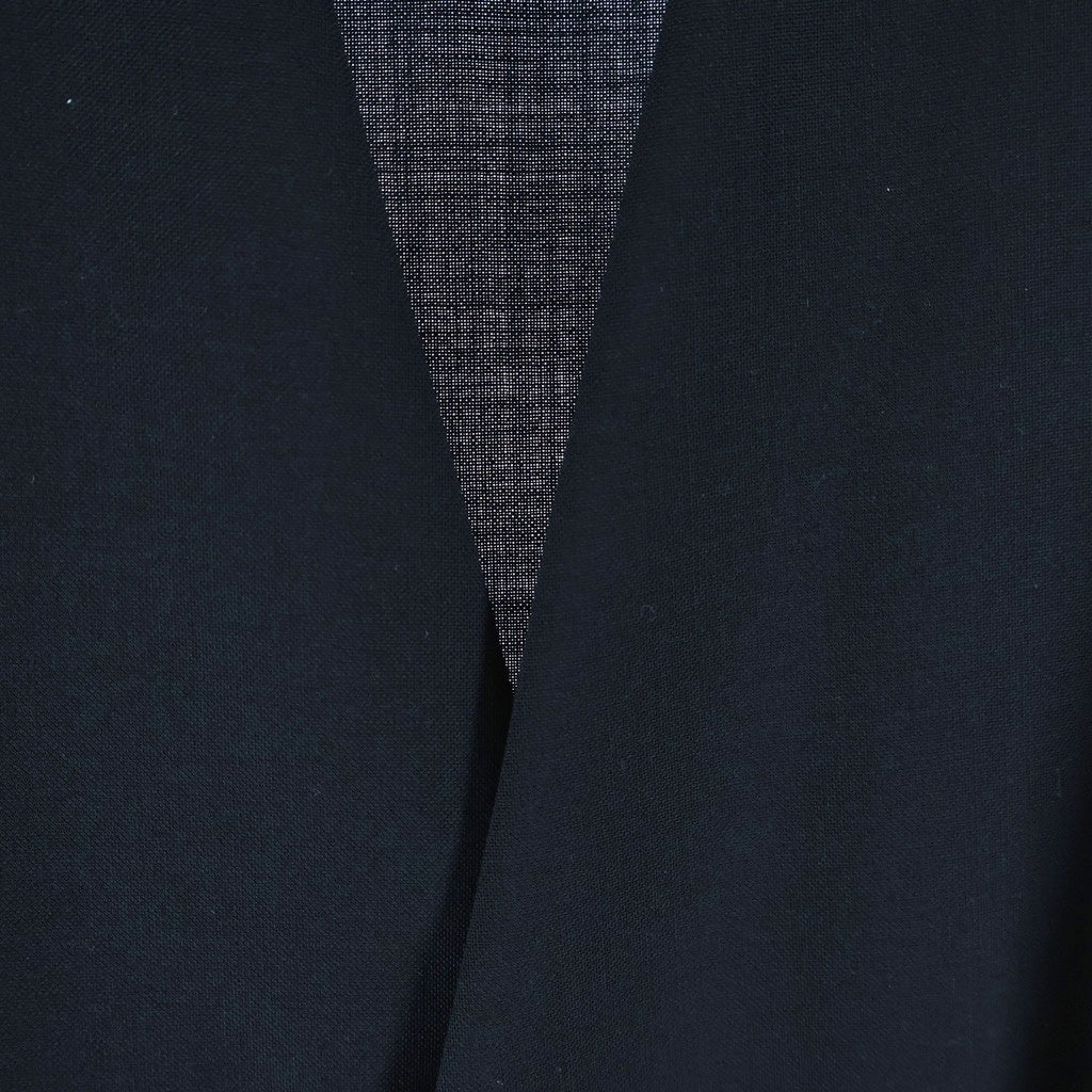 MM6 Maison Margiela(エムエムシックスメゾンマルジェラ) 21SS/ノーカラージャケット 44 ブラック コットン S50BN0370 S44330