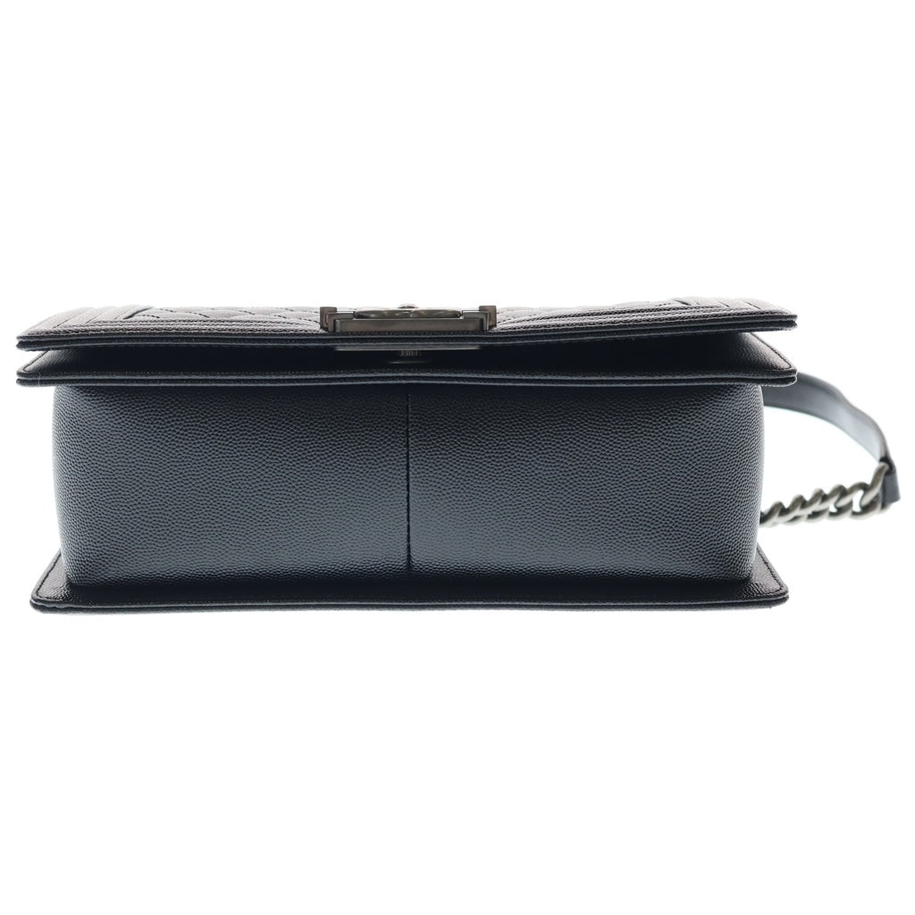 CHANEL(シャネル) ボーイシャネル25 キャビアスキン レザー チェーン