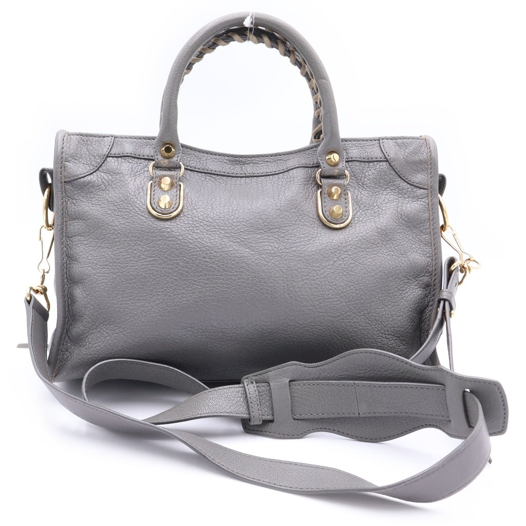 BALENCIAGA(バレンシアガ) クラシック メタリックエッジ シティS ダークグレー 432831 レディース