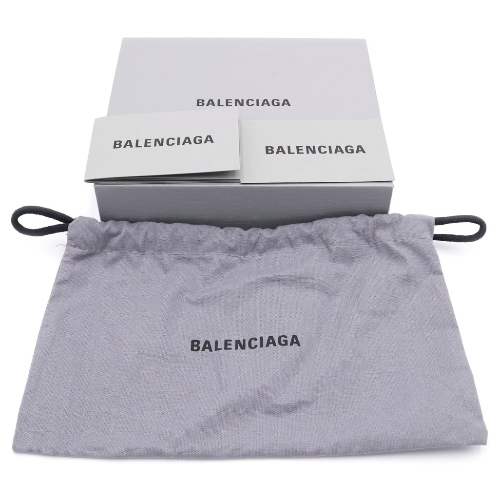 BALENCIAGA(バレンシアガ) ル シティ カードケース フラグメントケース ブラック レザー 853753 シルバー金具 レディース