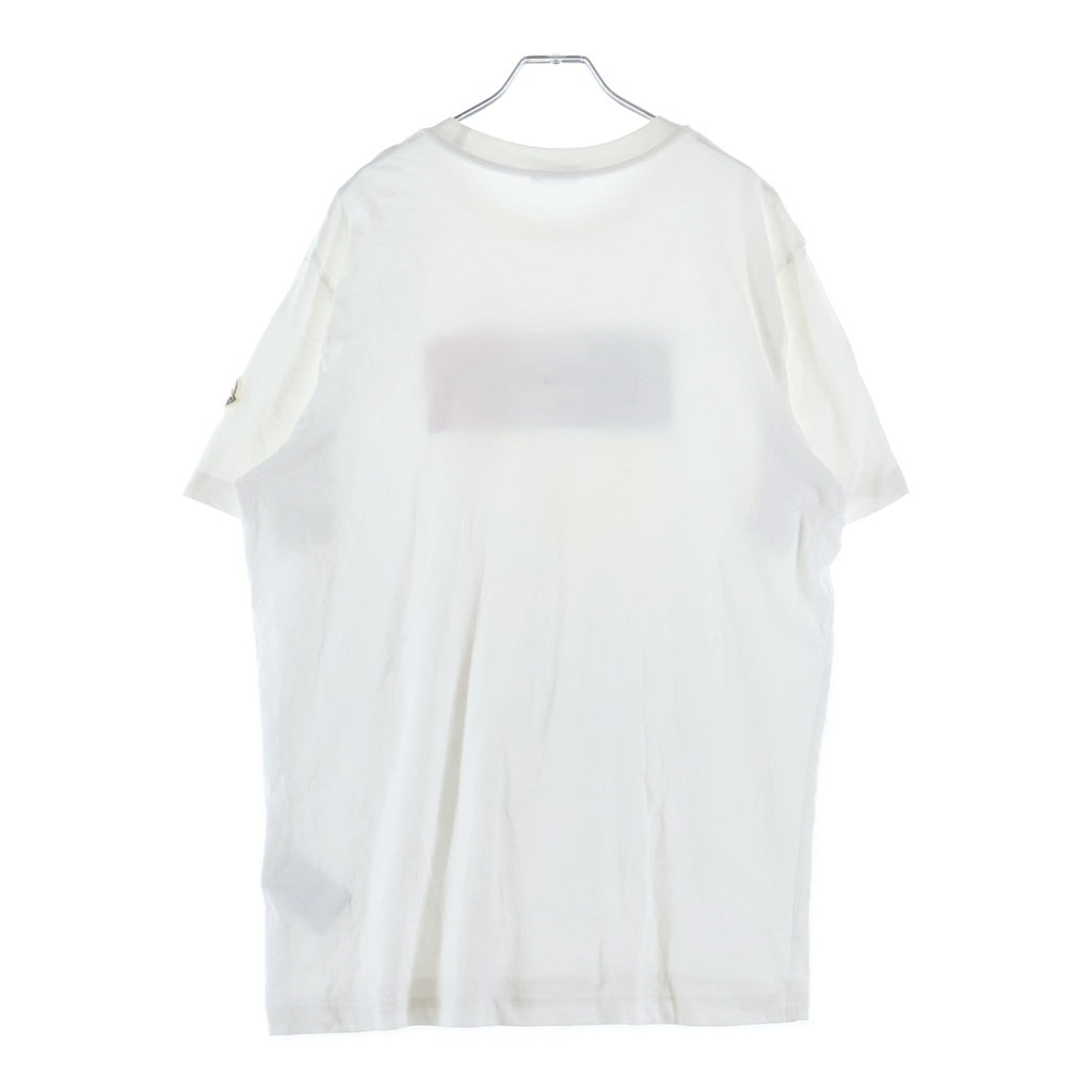 MONCLER(モンクレール) トリコロール フロントロゴTシャツ ホワイト #WL