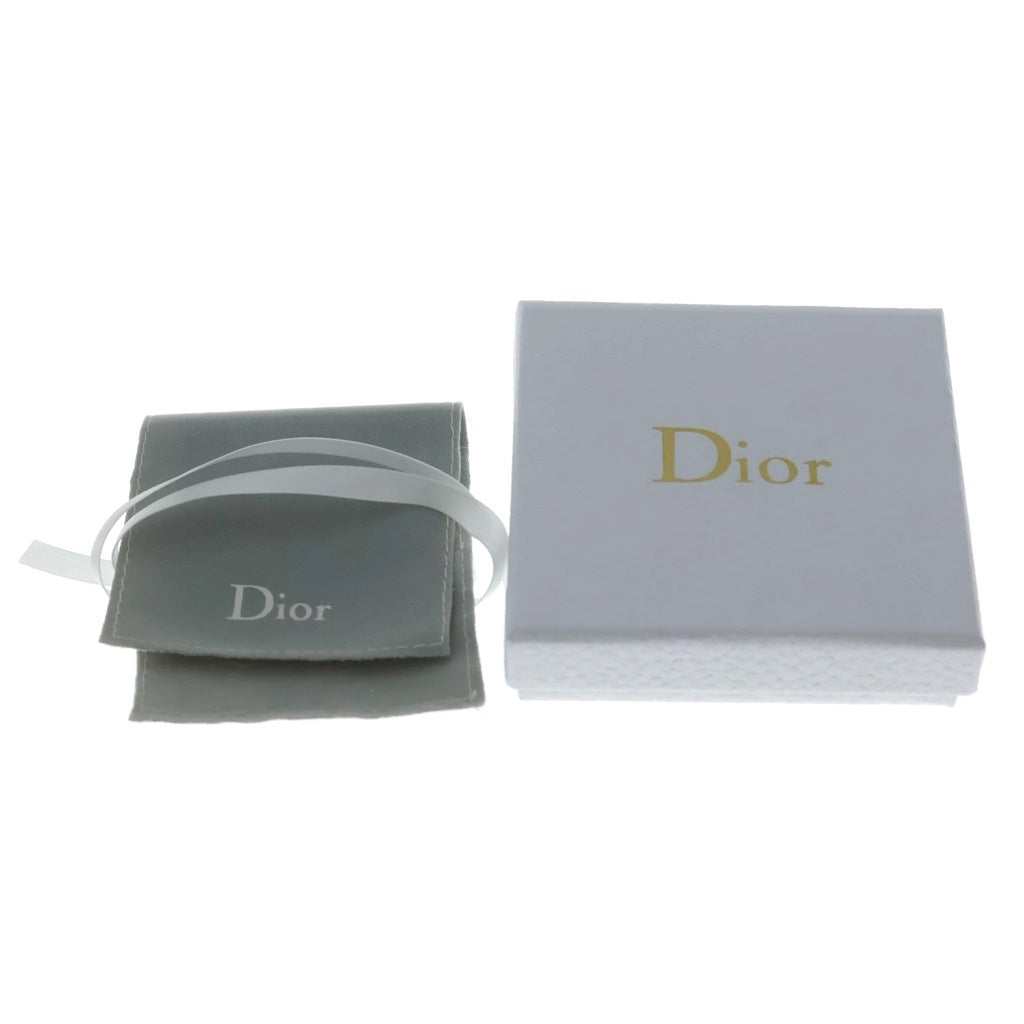 DIOR(ディオール) ロゴ フェイクパール ラインストーン トライバル ピアス ゴールド レディース