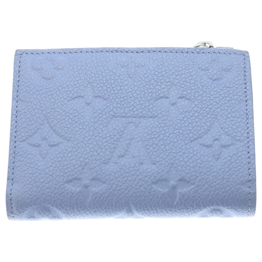LOUIS VUITTON(ルイヴィトン) モノグラムアンプラント ポルトフォイユ・リサ コンパクトウォレット 三つ折り財布 コインケース ブルー レザー M26518 シルバー金具