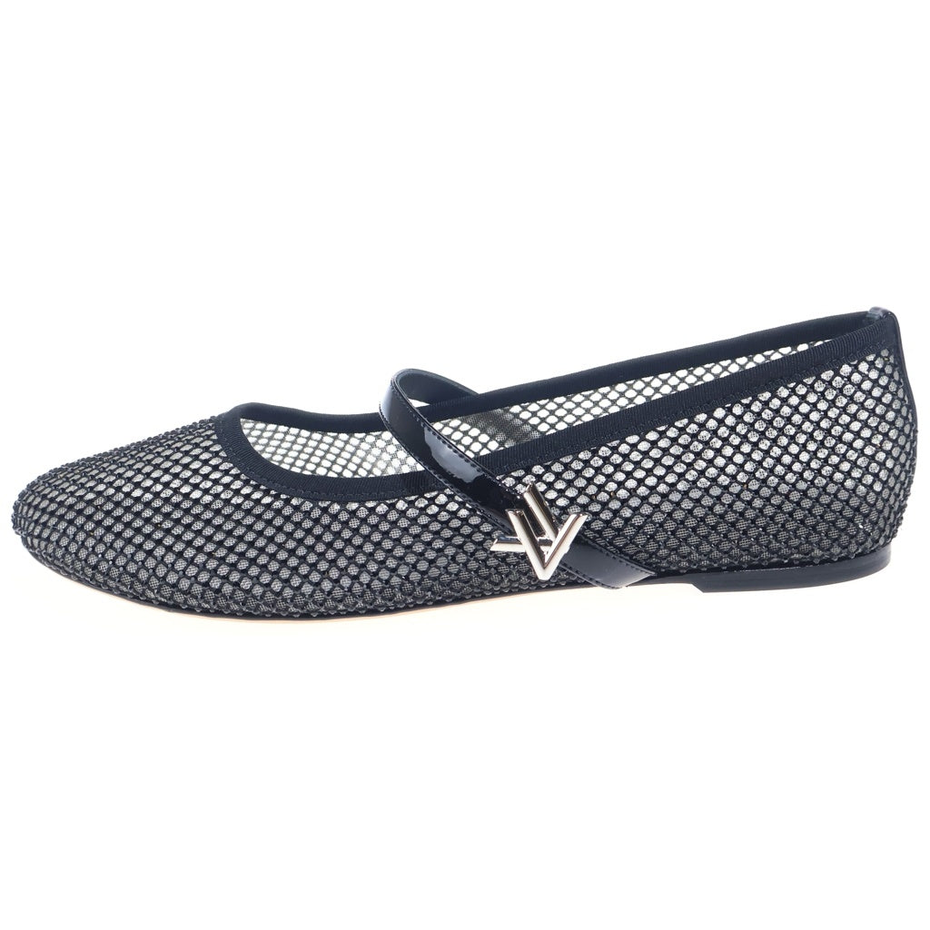 LOUIS VUITTON(ルイヴィトン) ロミーバレリーナシューズ フラットシューズ ブラック #37 1AIDS8 レディース