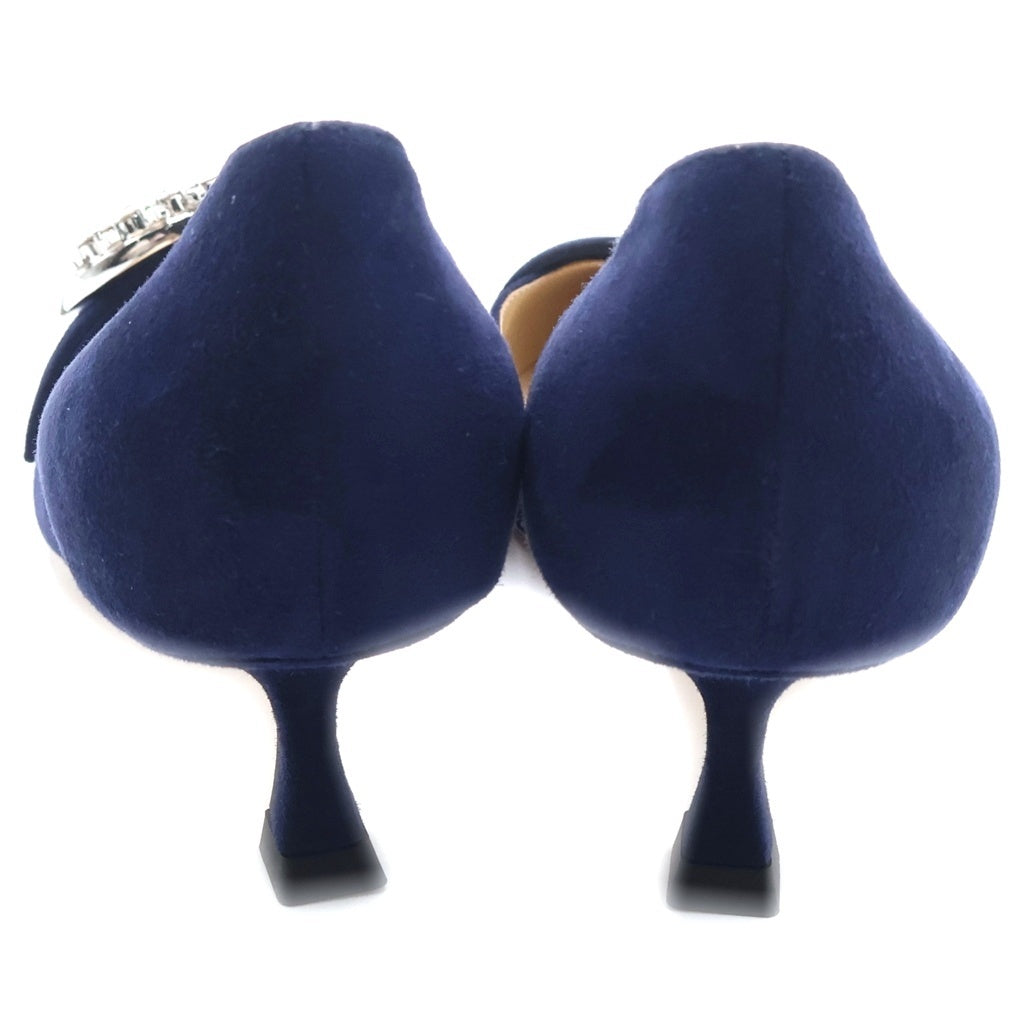JIMMY CHOO(ジミーチュウ) SARESA ヒールパンプス ブルー ネイビー #36 1/2 レディース