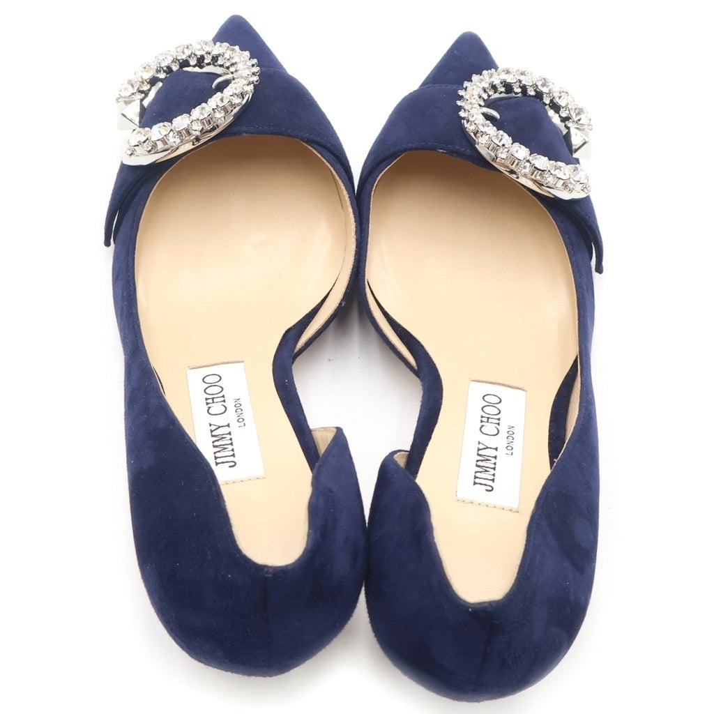 JIMMY CHOO(ジミーチュウ) SARESA ヒールパンプス ブルー ネイビー #36 1/2 レディース