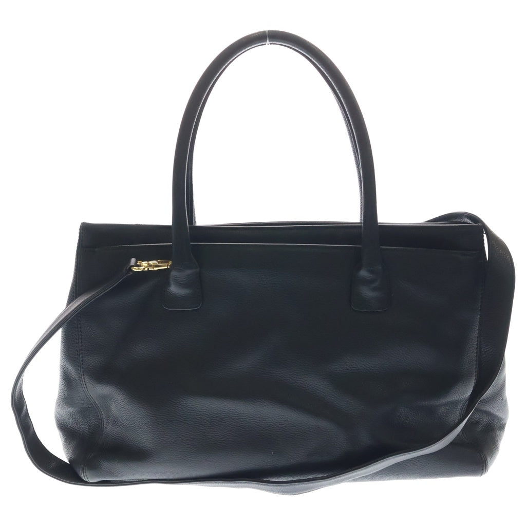 CHANEL(シャネル) エグゼクティブ 2WAYバッグ ハンドバッグ ショルダーバッグ トートバッグ ブラック レザー ゴールド金具 レディース