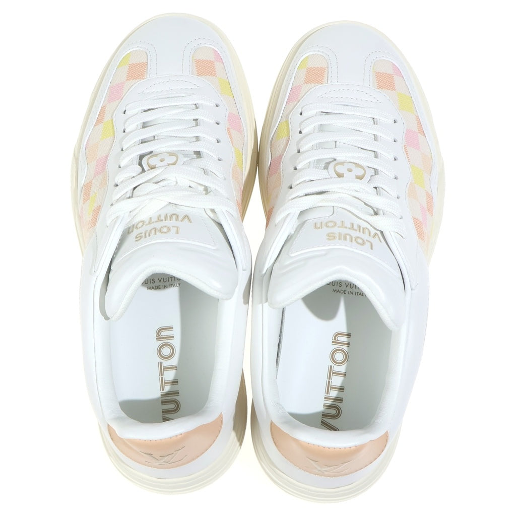 LOUIS VUITTON(ルイヴィトン) LV Groovyスニーカー #37 ホワイト×マルチカラーMS0214 レディース