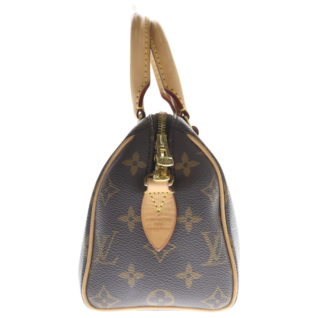 LOUIS VUITTON(ルイヴィトン) スピーディ バンドリエール20 2WAYバッグ ミニボストンバッグ ハンドバッグ ブラウン レザー×PVC M46594 ゴールド金具 レディース