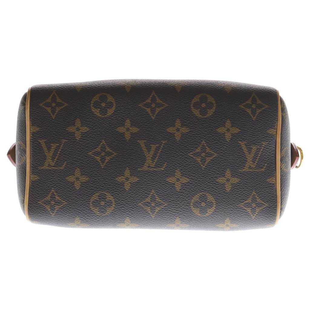 LOUIS VUITTON(ルイヴィトン) スピーディ バンドリエール20 2WAYバッグ ミニボストンバッグ ハンドバッグ ブラウン レザー×PVC M46594 ゴールド金具 レディース